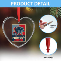 Protect Jimothy Seattle Raccoon Supporter Heart Crystal Glass Ornament Hope Style Poster Parody Graphic
