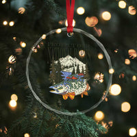 Protect Our National Parks Crystal Glass Ornament Wildlife Fishing Outdoor Adventure Retro TS02
