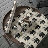 Protect Our National Parks Not Profits Wrapping Paper Roll Vintage Forest Bear - Wonder Print Shop