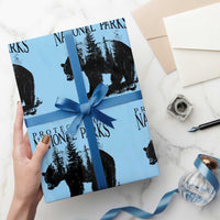 Protect Our National Parks Not Profits Wrapping Paper Roll Vintage Forest Bear - Wonder Print Shop