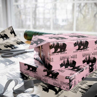 Protect Our National Parks Not Profits Wrapping Paper Roll Vintage Forest Bear - Wonder Print Shop