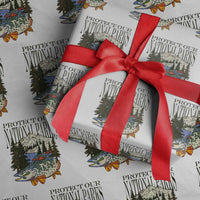 Protect Our National Parks Wrapping Paper Roll Wildlife Fishing Outdoor Adventure Retro - Wonder Print Shop