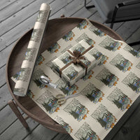 Protect Our National Parks Wrapping Paper Roll Wildlife Fishing Outdoor Adventure Retro - Wonder Print Shop