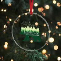 Protect Our Parks National Park Crystal Glass Ornament Bear Hiking Nature - Wonder Print Shop