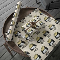 Protect Our Parks Wrapping Paper Roll Retro Bear Forest Nature Graphic - Wonder Print Shop
