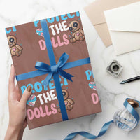Protect The Dolls Wrapping Paper Roll Transgender Trans Pride - Wonder Print Shop