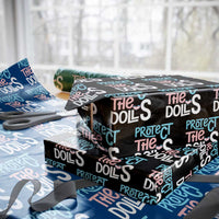 Protect The Dolls Wrapping Paper Roll Transgender Trans Pride Social Justice - Wonder Print Shop