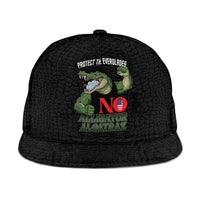 Protect The Everglades Snapback Cap Gator No Alligator Alcatraz - Wonder Print Shop