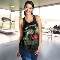Protect The Everglades Women Racerback Tank Gator No Alligator Alcatraz - Wonder Print Shop