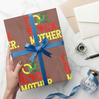 Proud African American Mom Gift Wrapping Paper Roll Dope Black Mother
