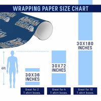 Proud Air Force Family Wrapping Paper Roll My Favorite Airman Calls Me Grandpa - Wonder Print Shop