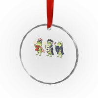 Proud American Frog Crystal Glass Ornament Celebrating 250 Years Of Freedom