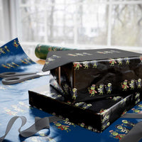 Proud American Frog Wrapping Paper Roll Celebrating 250 Years Of Freedom