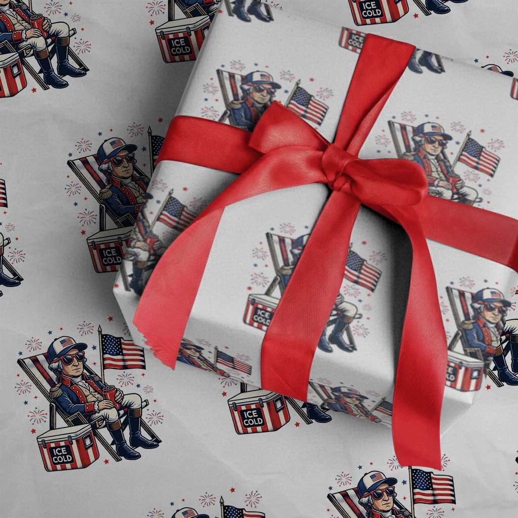 Proud American George Washington Patriotic Wrapping Paper Roll