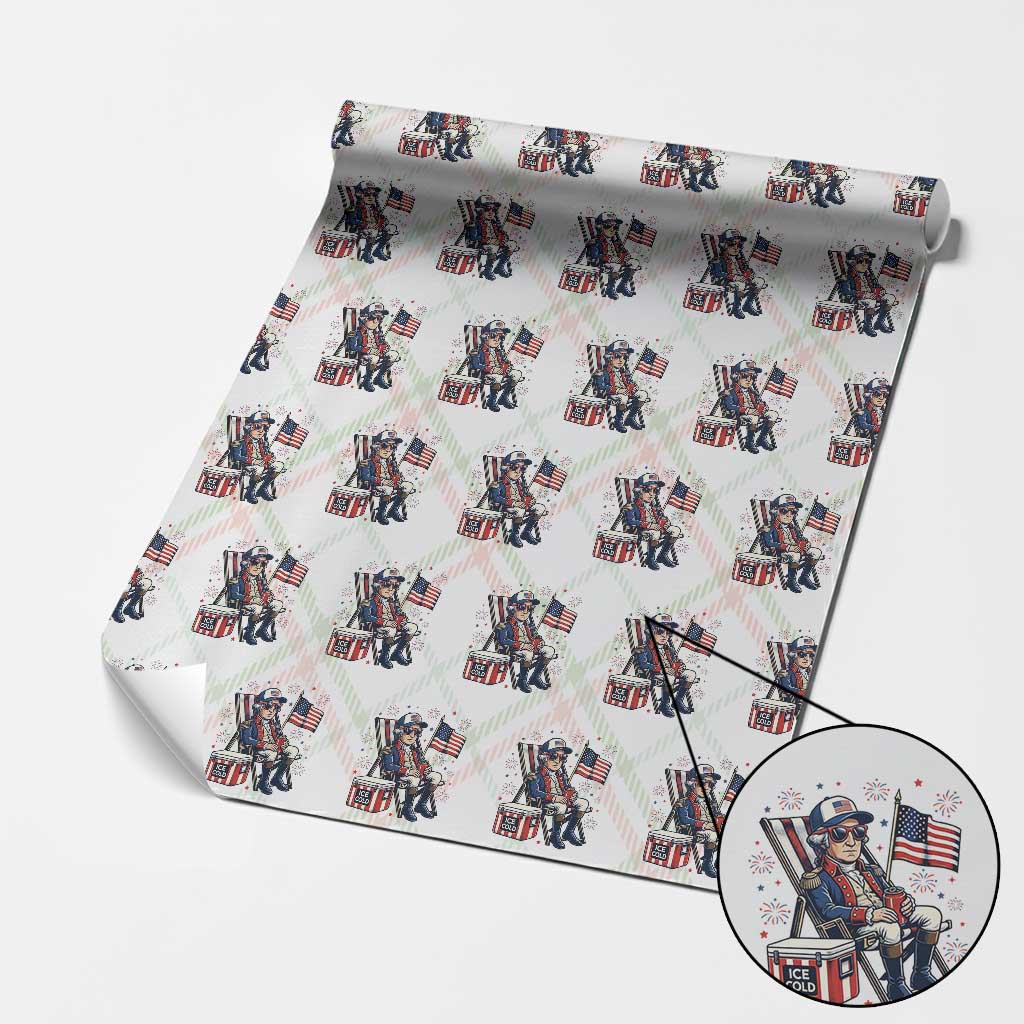 Proud American George Washington Patriotic Wrapping Paper Roll