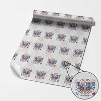 Proud American Teacher 250 Years Wrapping Paper Roll Patriotic Educator Gift