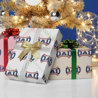 Proud Baseball Dad Wrapping Paper Roll Game Day Gift For Him