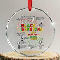 Proud Black Inventors Crystal Glass Ornament Black History Month African American Pride - Wonder Print Shop