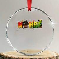 Proud Black Nurse Crystal Glass Ornament Black History Month Healthcare Gift - Wonder Print Shop