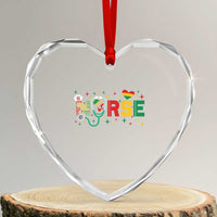 Proud Black Nurse Heart Crystal Glass Ornament Black History Month Gift - Wonder Print Shop