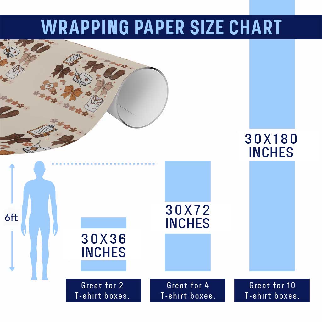 Proud Black Nurse Wrapping Paper Roll Gift For African Nurse Black History - Wonder Print Shop