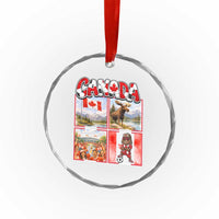 Proud Canada National Soccer Fan 2026 Gift Crystal Glass Ornament