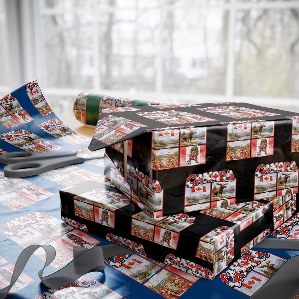 Proud Canada National Soccer Fan 2026 Gift Wrapping Paper Roll