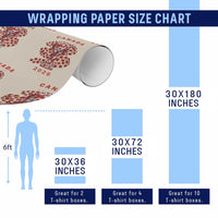 Proud Canada National Soccer Fan 2026 Patriotic Gift Wrapping Paper Roll