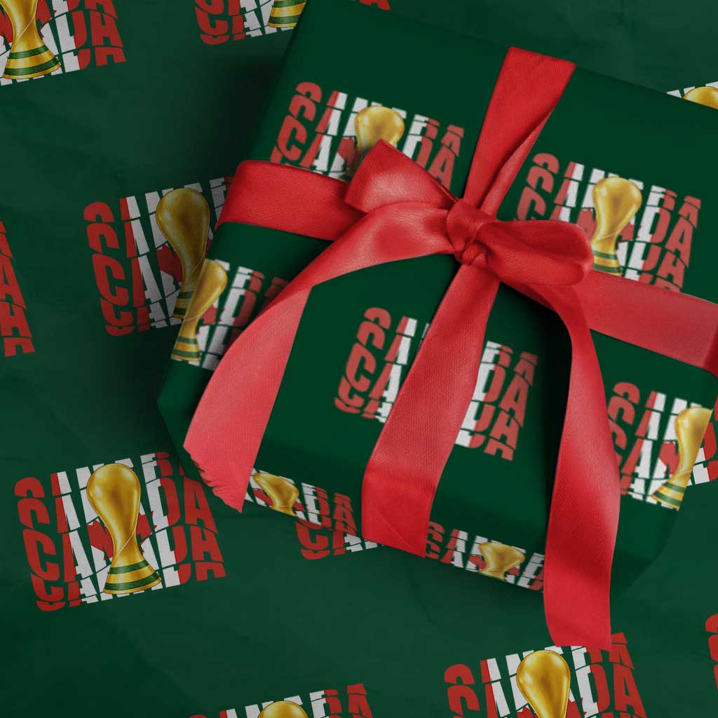 Proud Canada National Soccer Lover Fan Gift Wrapping Paper Roll
