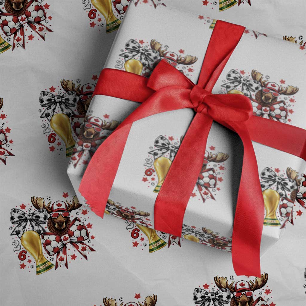 Proud Canada Soccer 2026 Wrapping Paper Roll Canadian Football Fan