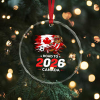 Proud Canada Soccer Beaver Crystal Glass Ornament Road To 2026
