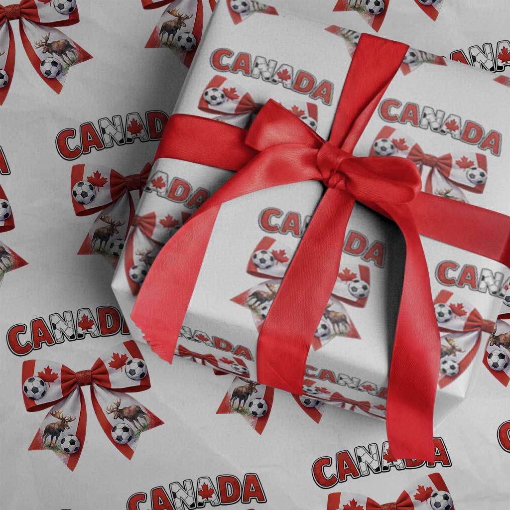 Proud Canadian National Soccer Lover Wrapping Paper Roll Football Fan Gift