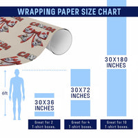 Proud Canadian National Soccer Lover Wrapping Paper Roll Football Fan Gift