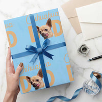 Proud Chihuahua Dad Wrapping Paper Roll Ankle Biter Dog Lover