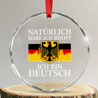 Proud Germany Crystal Glass Ornament Naturlich Habe Ich Recht Ich Bin Deutsch - Wonder Print Shop