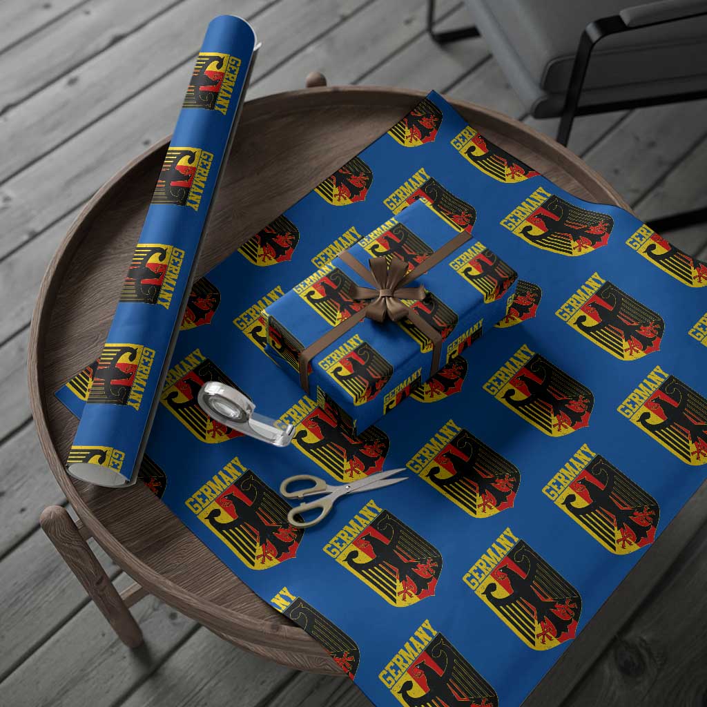 Proud Germany Wrapping Paper Roll Bundesadler Coat of Arms German Flag - Wonder Print Shop