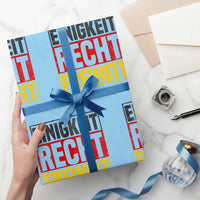Proud Germany Wrapping Paper Roll Einigkeit Recht Freiheit German Flag - Wonder Print Shop