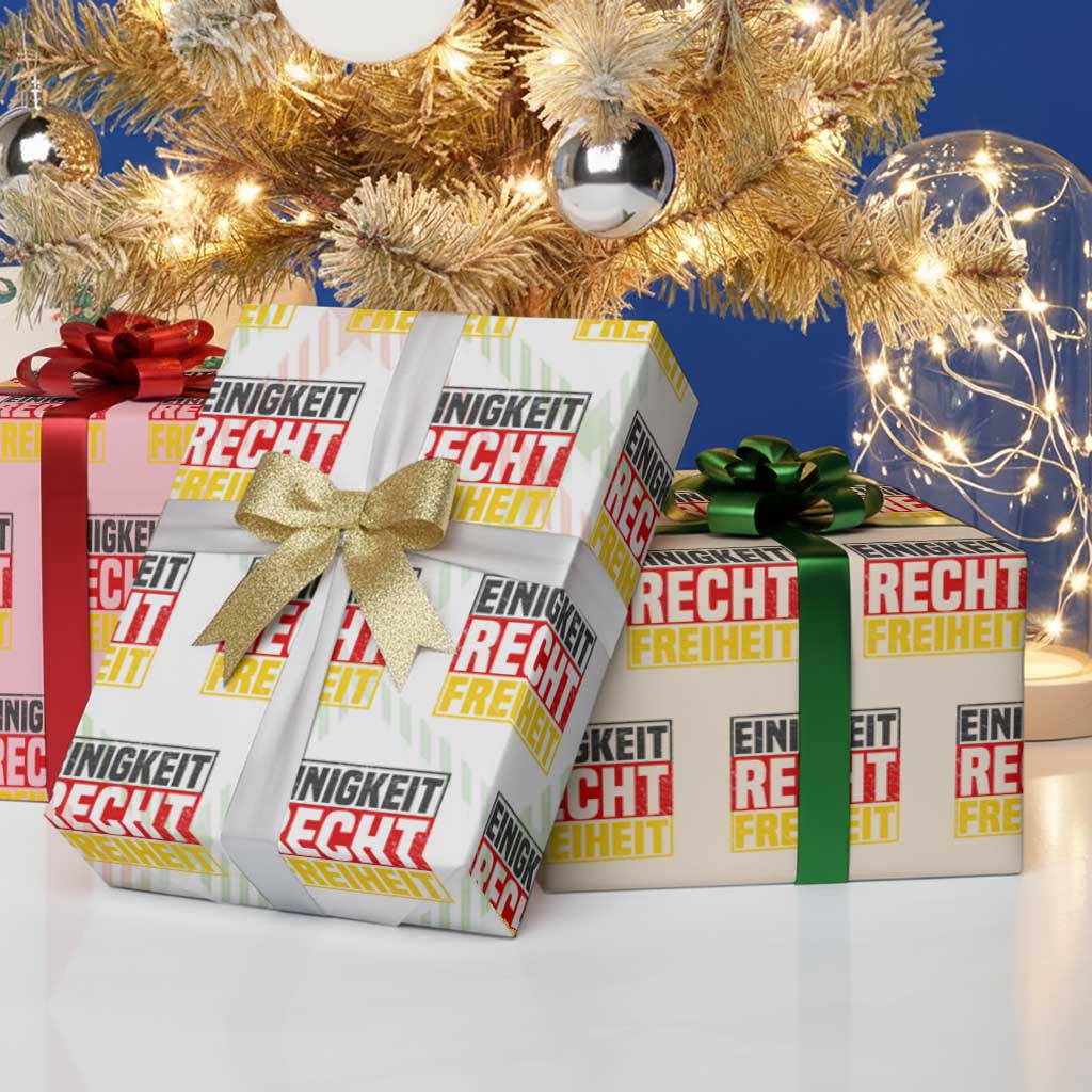 Proud Germany Wrapping Paper Roll Einigkeit Recht Freiheit German Flag - Wonder Print Shop