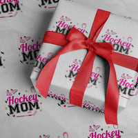 Proud Hockey Mom Wrapping Paper Roll Ice Hockey Supporter Gift - Wonder Print Shop
