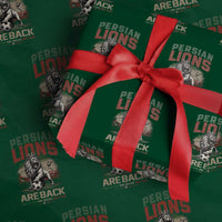 Proud Iran Soccer Fan Gift Wrapping Paper Roll Persian Lions Are Back