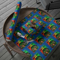 Proud Jamaican Afro Black Woman Wrapping Paper Roll Remembering My Ancestors Jamaica Pride - Wonder Print Shop
