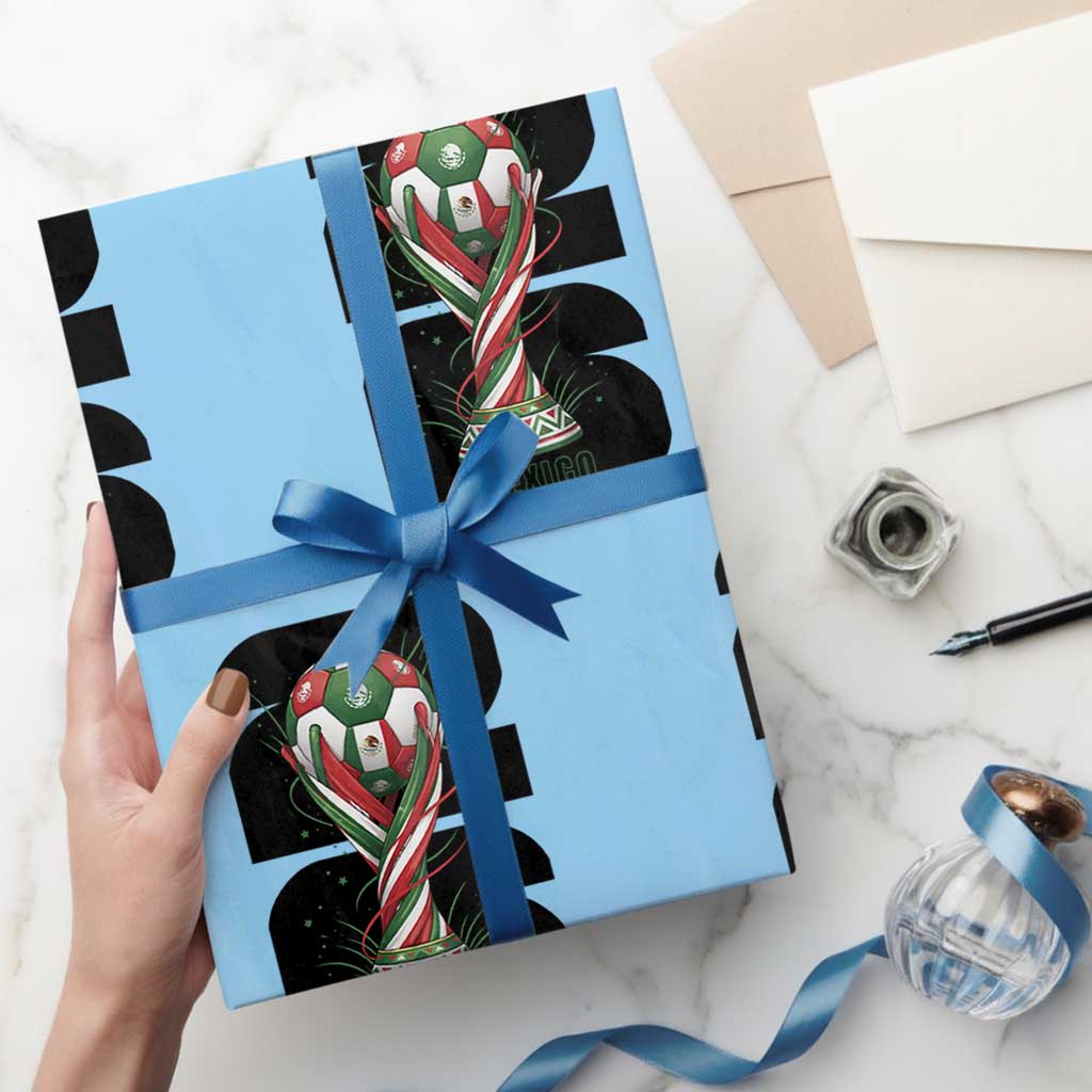 Proud Mexico National Soccer Lover Fan Gift Wrapping Paper Roll