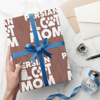 Proud Persian Cat Mom Wrapping Paper Roll Fluffy Cat Lover Gift For Her