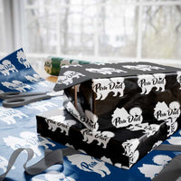 Proud Pomeranian Dad Wrapping Paper Roll Small Breed Dog Owner Gift