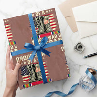 Proud Son Of World War 2 Veteran Wrapping Paper Roll WWII Vet Pride - Wonder Print Shop