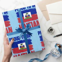 Proud To Be Haitian Wrapping Paper Roll Haiti Flag Heritage Pride