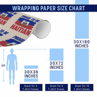 Proud To Be Haitian Wrapping Paper Roll Haiti Flag Heritage Pride
