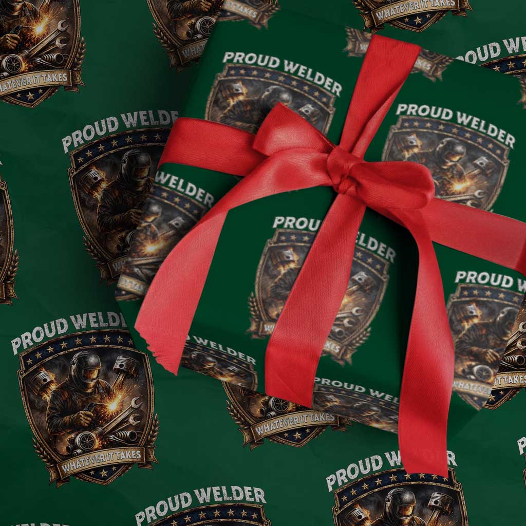 Proud Welder Whatever It Takes Wrapping Paper Roll Vintage Mechanic Workwear