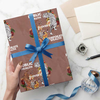 Public Health Over Corporate Wealth Wrapping Paper Roll Social Justice Tiger - Wonder Print Shop