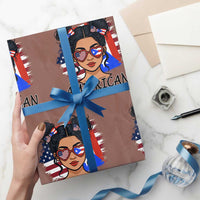 Puerto Rican American Girl Wrapping Paper Roll AME-RICAN Boricua Pride